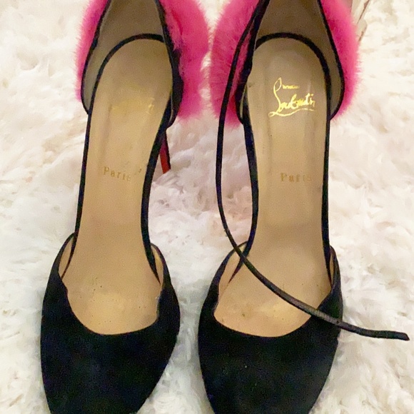 VINTAGE Christian Louboutin - Crazy Fur Suede/Mink - Picture 4 of 14